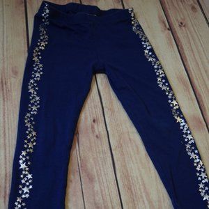Crazy 8 Baby Girl Size 2T Navy Silver Star Legging
